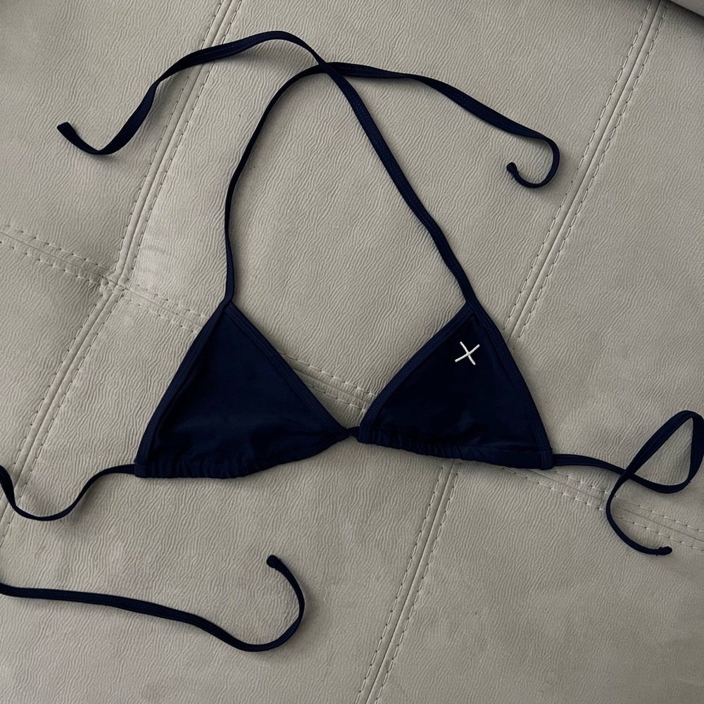 Boutinela dark blue triangle bikini top
